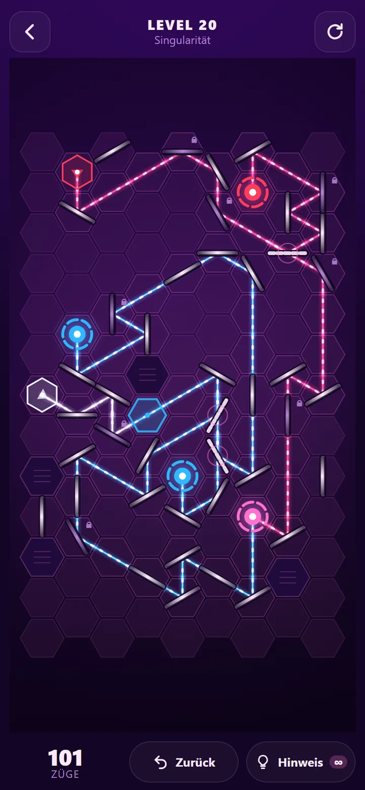 REFRAKT: gelöstes Level aus Kapitel 6 in der Farbwelt Vaporwave